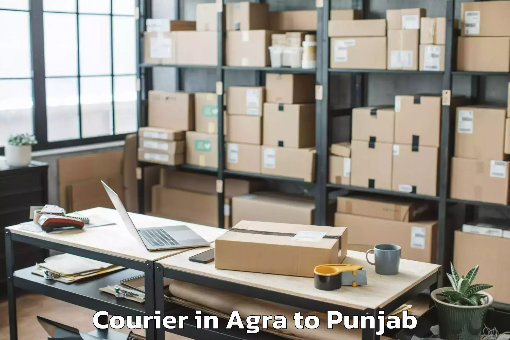 Book Agra to Dhar Kalan Courier